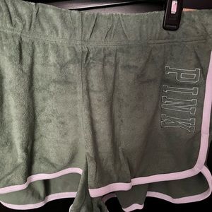 Pink, NWT, varsity shorts